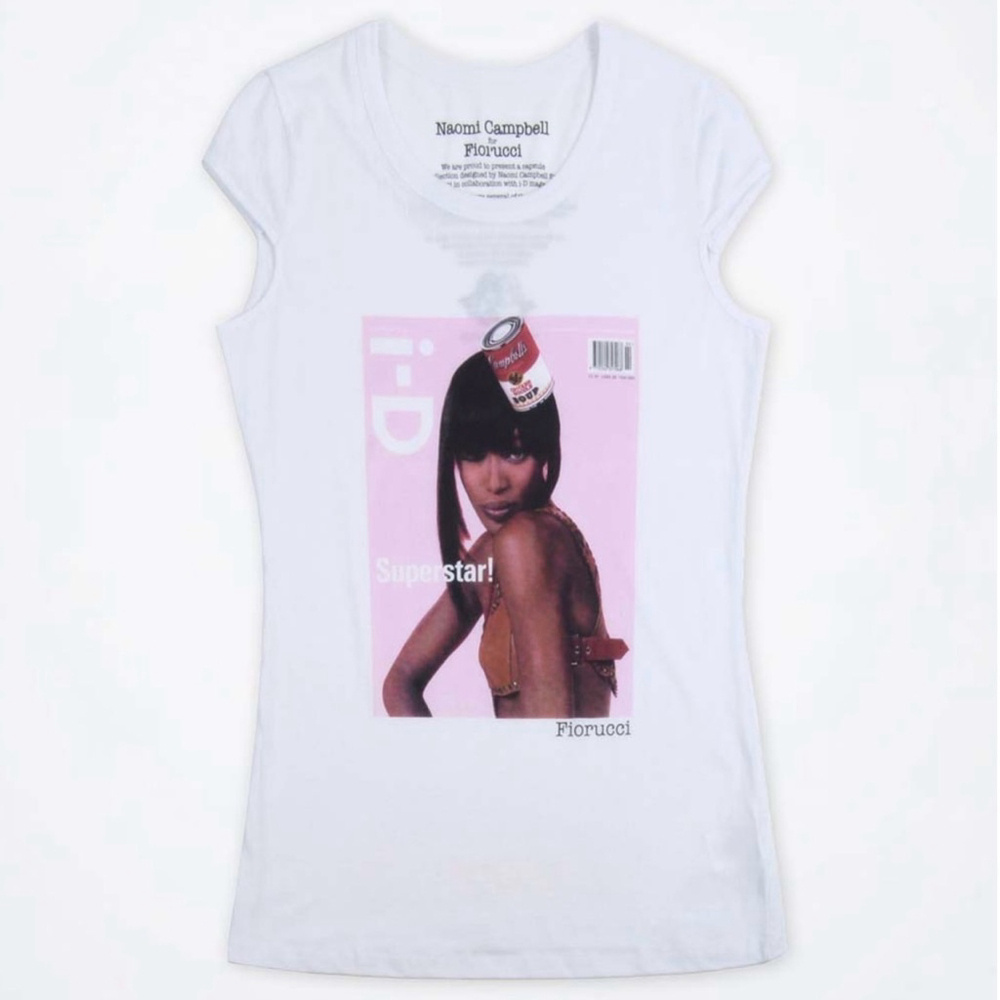 Rare Fiorucci/ Naomi Campbell Cap Sleeve T-Shirt, Small